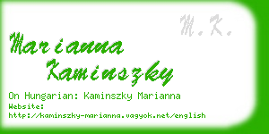 marianna kaminszky business card